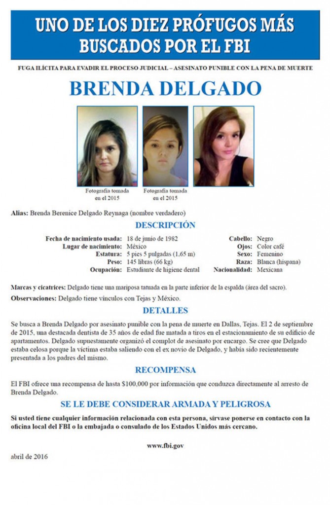 Brenda Berenice Delgado Reynaga detenida FBI-dallas