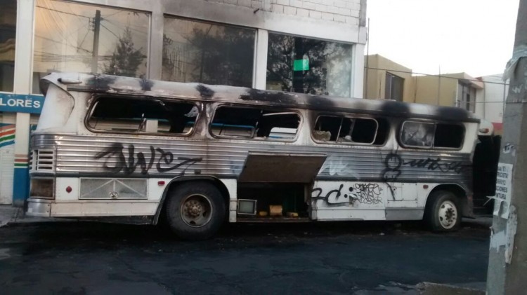 camion quemado morelia