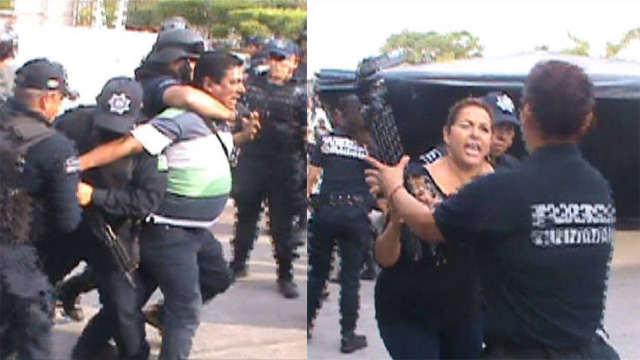 periodista-Sergio-Adame-y-su-esposa-Frida-Urtíz-Martínez-detenidos-Mugica-Michoacan