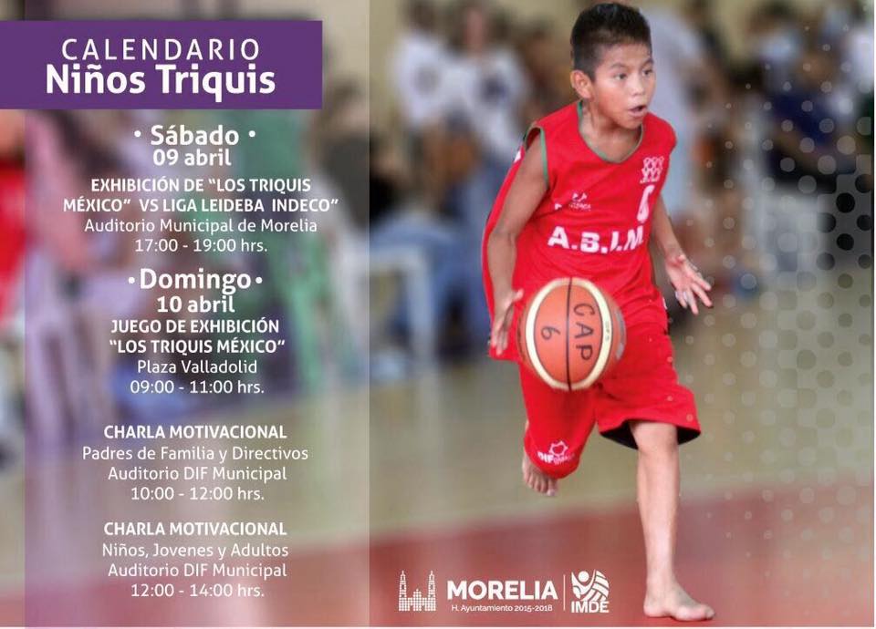 programa niños Triqui en Morelia