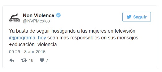 televisa hoy non violence 2