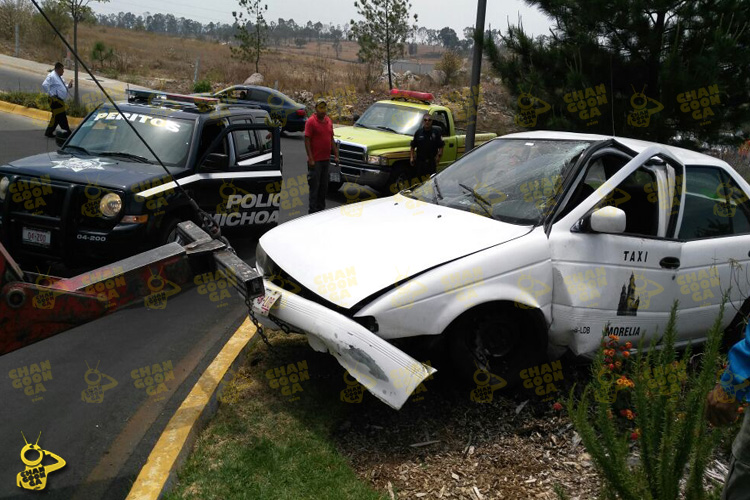 accidente-taxi-Altozano-Morelia