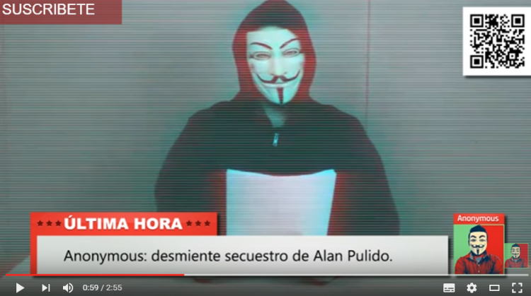 anonymous mexico desmiente secuestro alan pulido