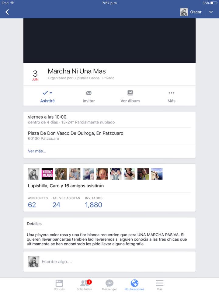 marcha evento ni una menos