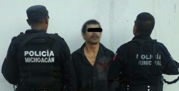 sujeto con arma de fuego