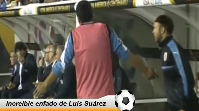Luis Suárez se enoja Copa América 2016
