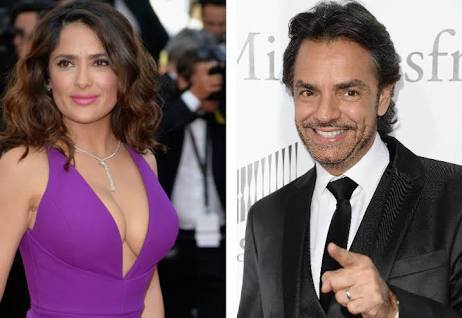 Salma Hayek y Eugenio Derbez