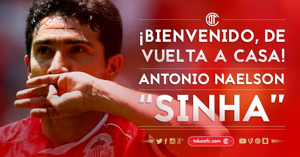 Sinha regreso Diablos Toluca