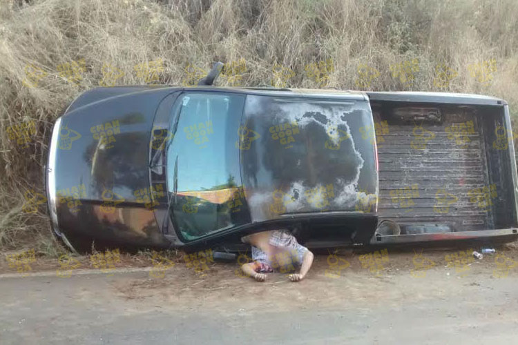 camioneta baleada