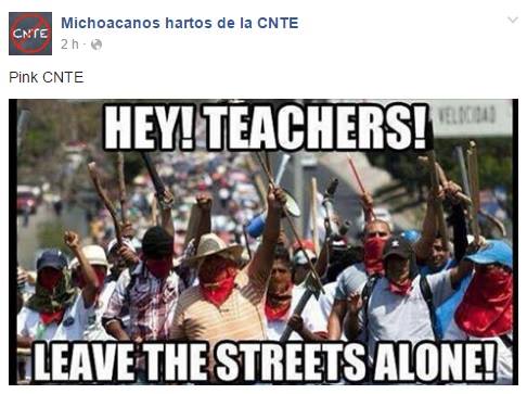 michoacanos hartos de la cnte