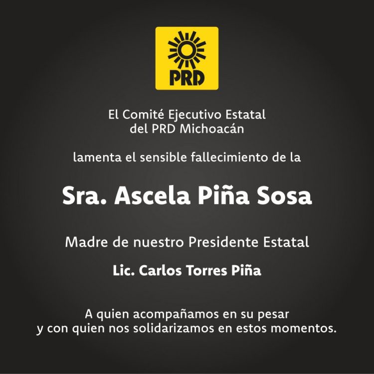 prd muerte mama carlos torres piña