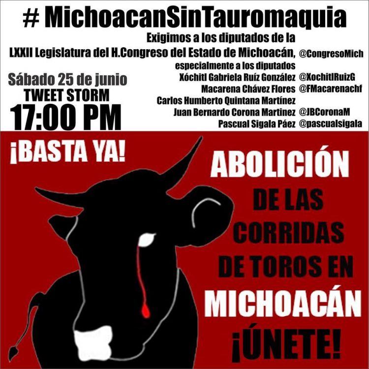 #MichoacanSinTauromaquia