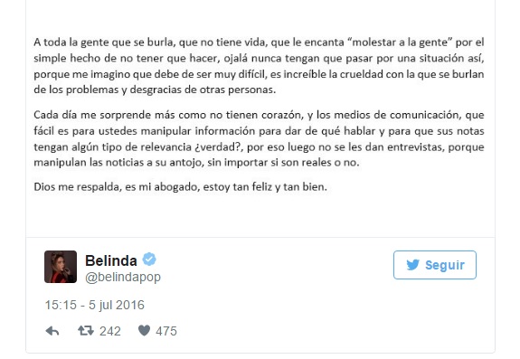 belinda aprehension