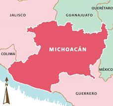 mapa de michoacan