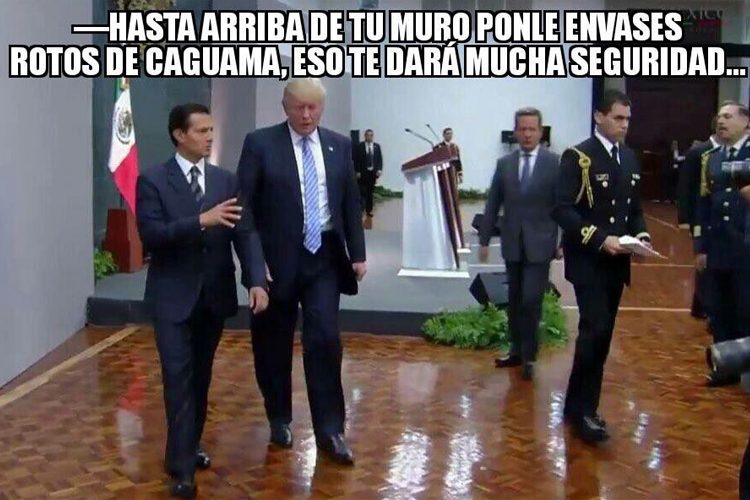 memes visita trump mil