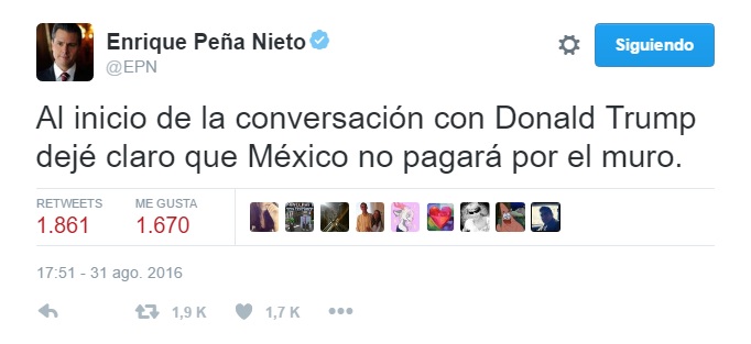 peña nieto trump tuit