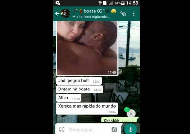 usain bolt con ex novia de sicario brasileño