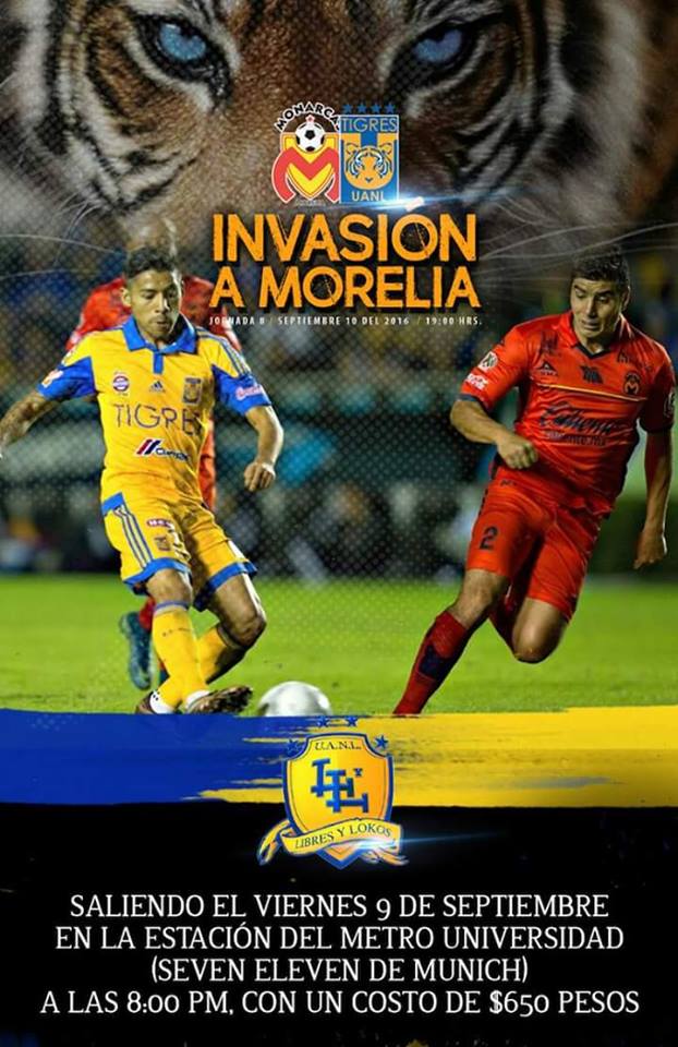 tigres invasión a Morelia