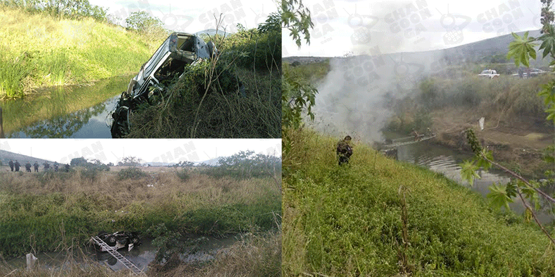 Camioneta-Se-Sale-Del-Camino-Y-Cae-A-Un-Río;-Saldo-Un-Muerto-En-Jiquilpan-2