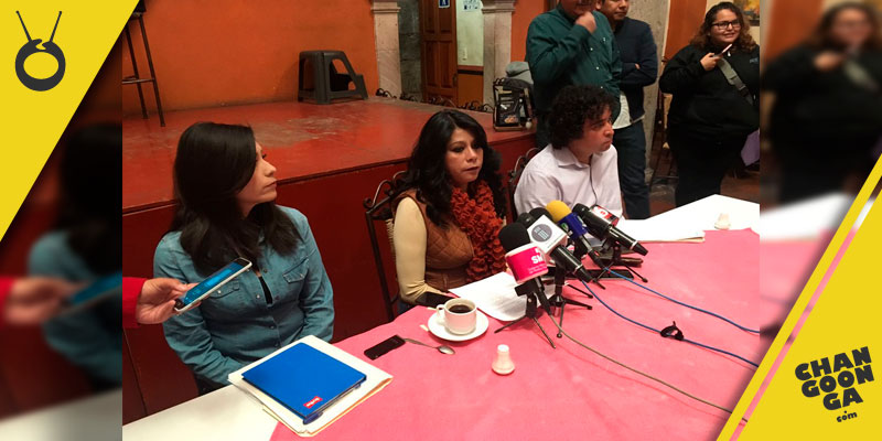 Guadalupe-Pichardo-Escobedo-dirigente-STDSSM-Michoacan-rueda-de-prensa