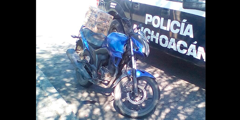 Poli-De-Morelia-Asegura-Motocicleta-Con-Denuncia-De-Robo