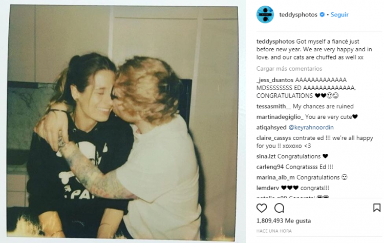 Ed Sheeran y su novia