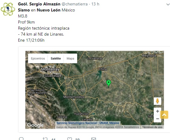 sismo Nuevo León