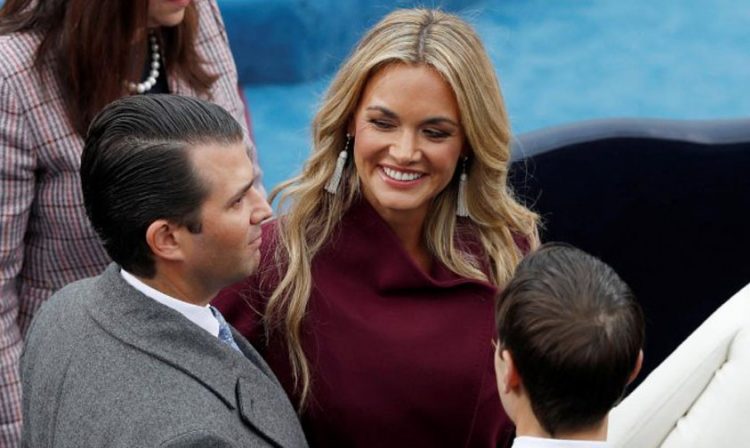 Vanessa Trump y Donald Trump Jr.