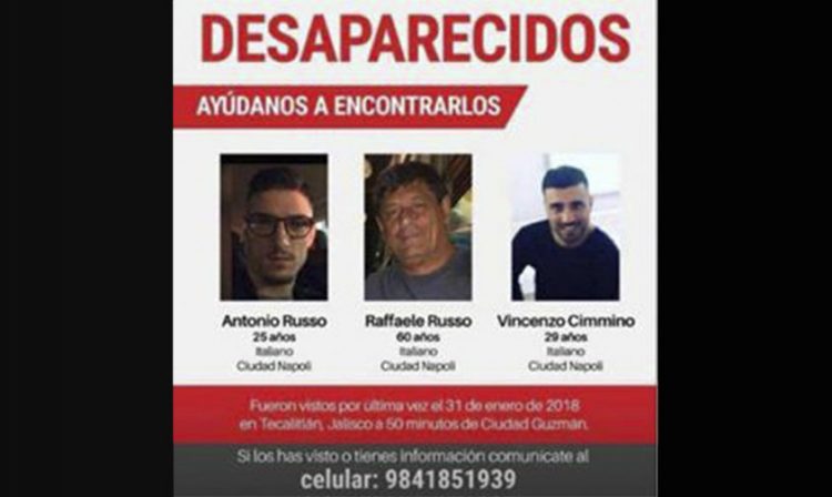 italianos desaparecidos Tecalitlán