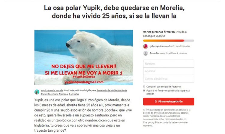 petición Yupik Morelia