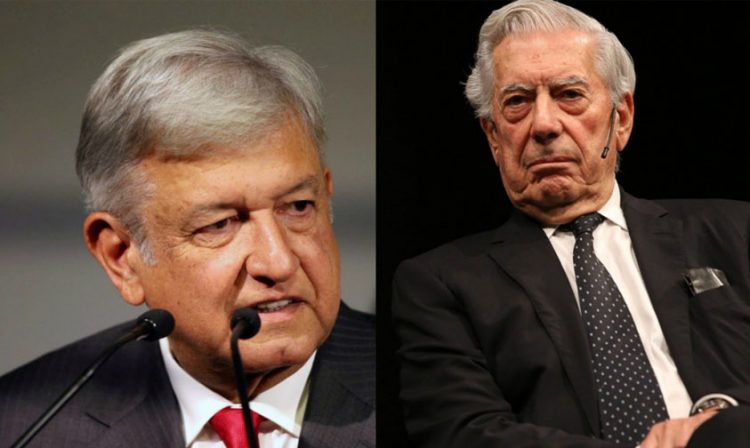 AMLO y Mario Vargas Llosa