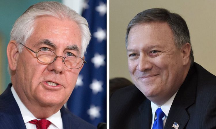 Rex Tillerson y Mike Pompeo