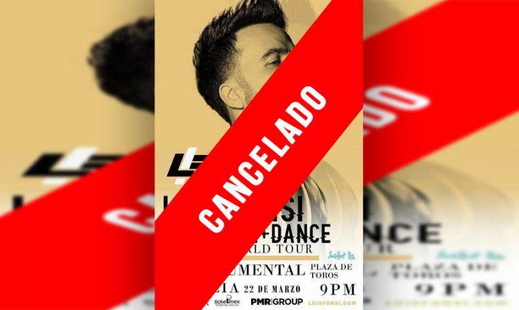 cancelado Luis Fonsi Morelia