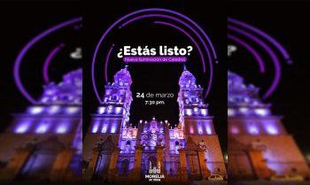 nueva iluminacion Catedral Morelia