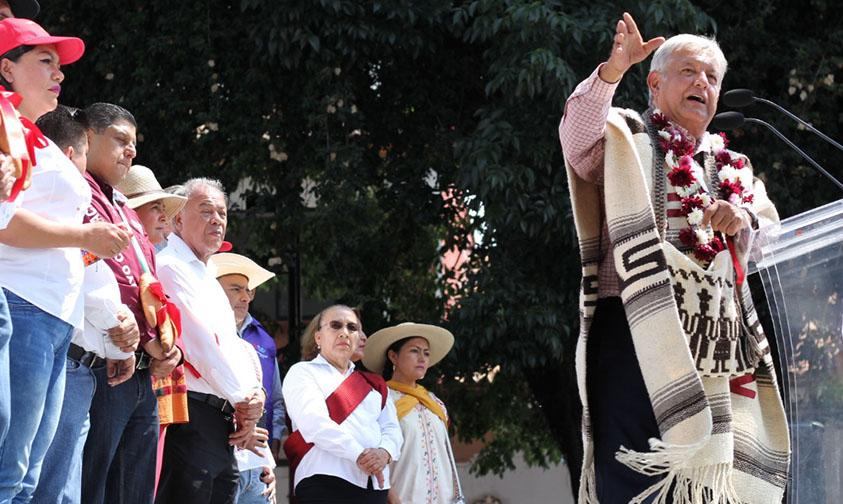 AMLO gira Uruapan Michoacán