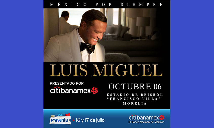 Luis Miguel preventa Morelia