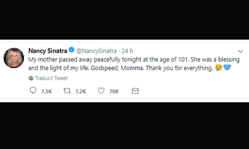 Nancy Sinatra madre