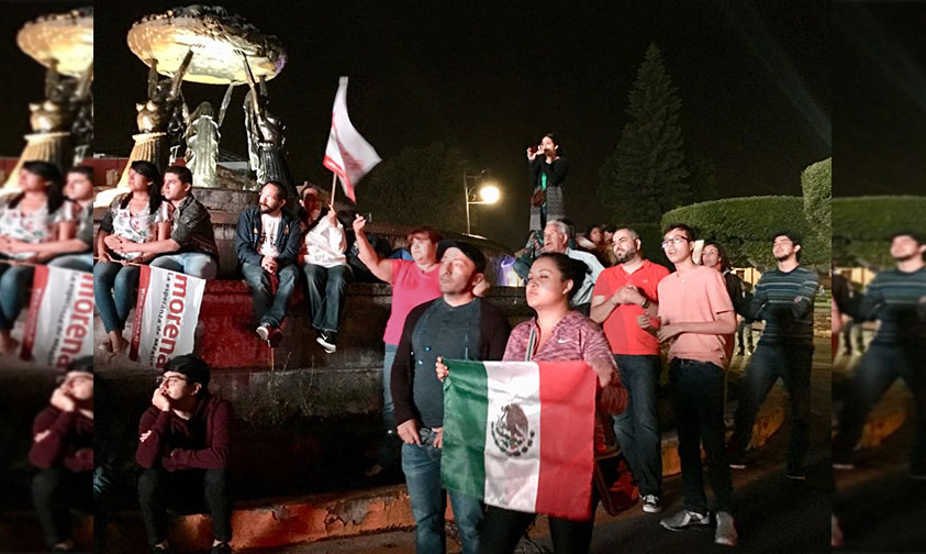 festejo Las Tarascas AMLO c