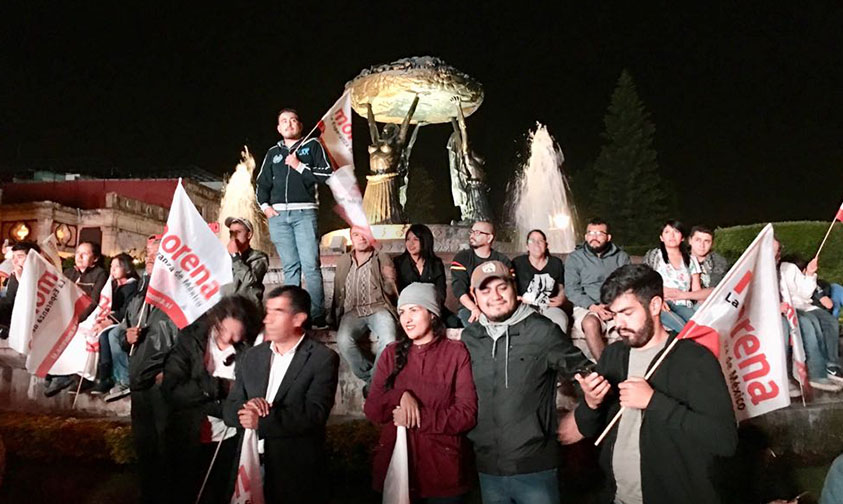 festejo Las Tarascas AMLO c