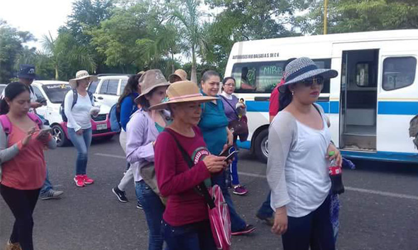 marcha contrato colectivo SSM Michoacán