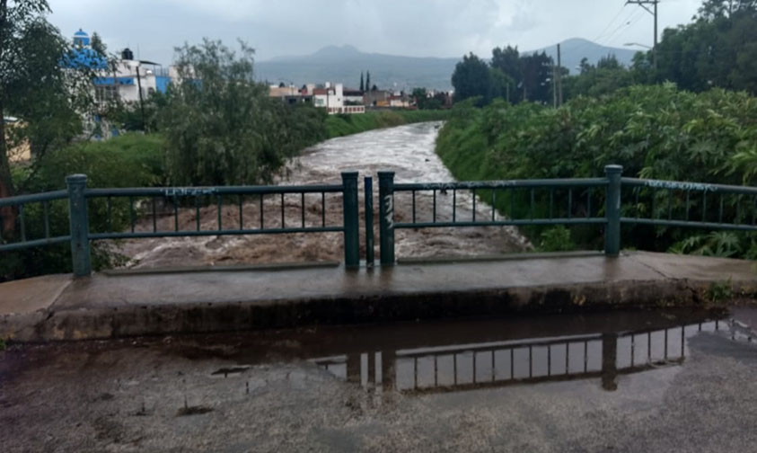 río grande Morelia lluvia a