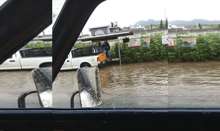 #Denúnciamesta lluvia varados Morelia