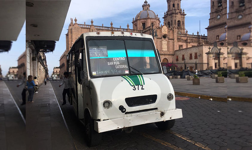 Morelianos tarifa transporte público Michoacán ruta Naranja