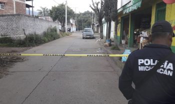 hombre muerto Uruapan Michoacán a