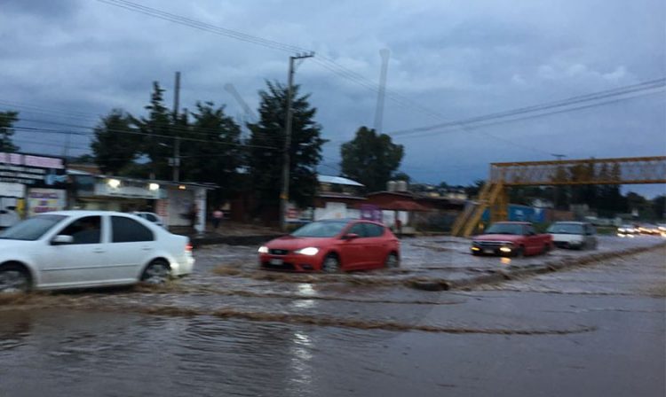 inundación Villas del Pedregal Morelia a