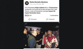 Felipe Calderón calvo Noche de Muertos