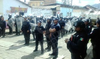 desalojar instalación municipal Nahuatzen acuerdo Michoacán a