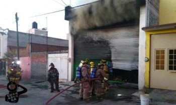 incendio Bodega Madera Morelia