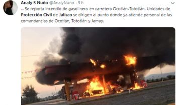 Incendio gasolinera Ocotlán Jalisco