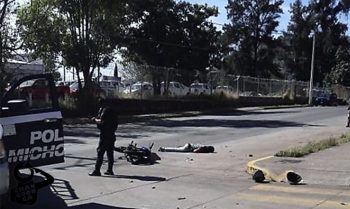 motociclista muere Uruapan Michoacán